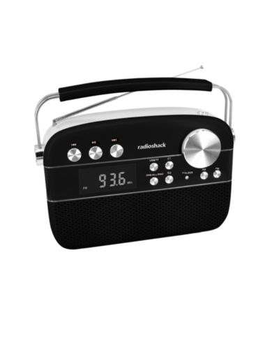 Радио RadioShack Vintage Retro AM/FM Bluetooth с USB, TF, AUX и перезаряжаемым аккумулятором