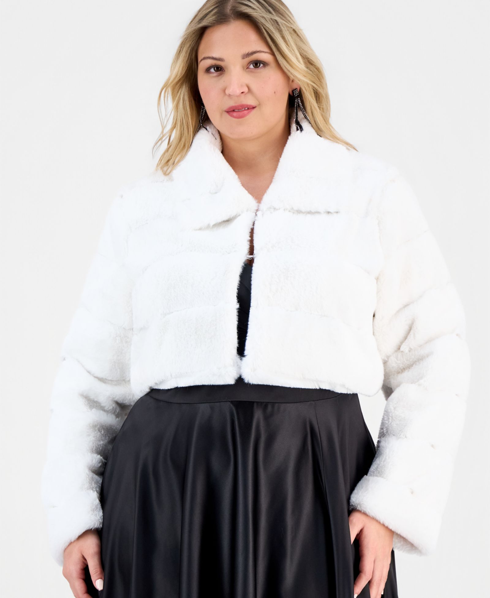 BCX Trendy Plus Size Fleece Jacket