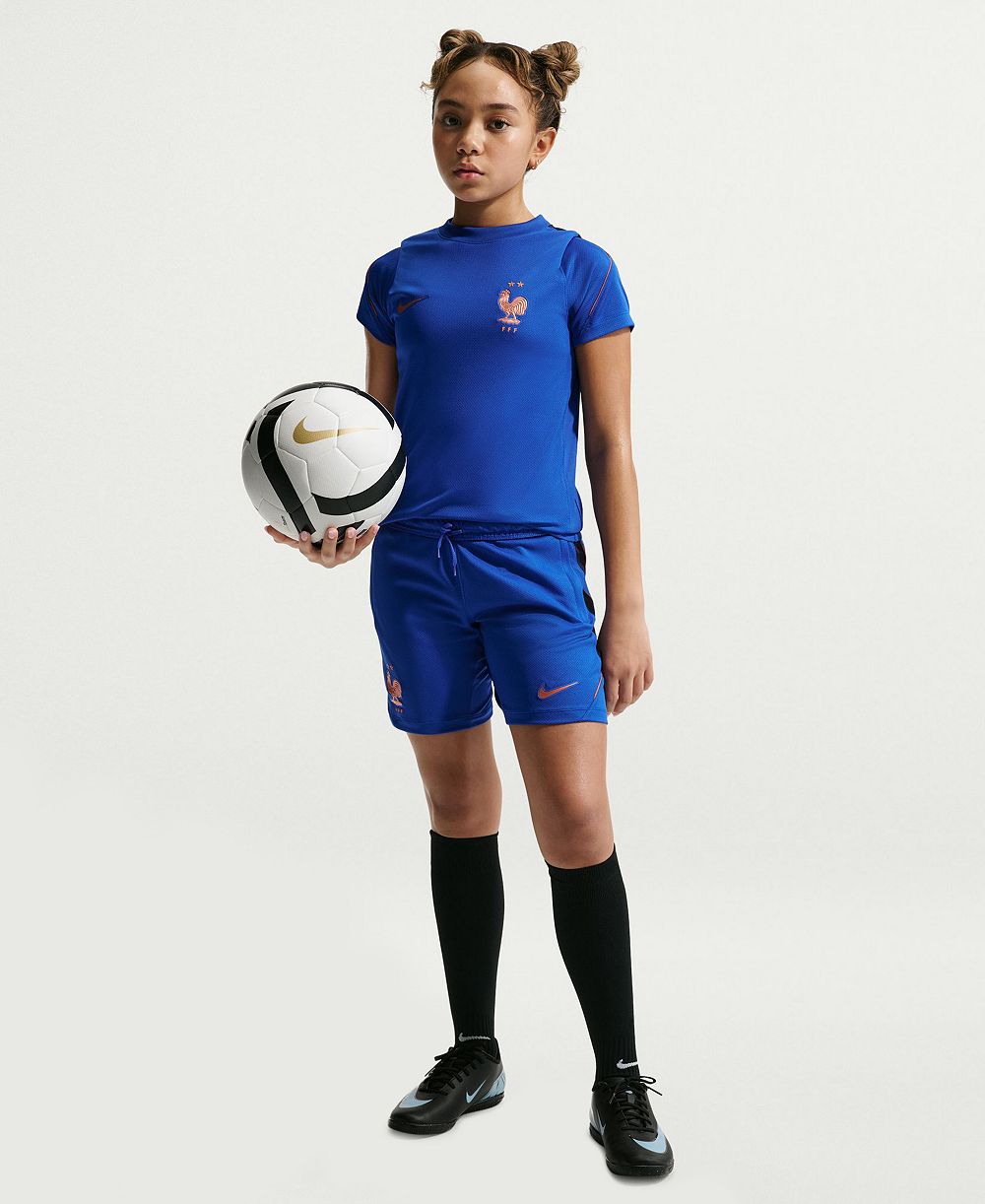 Nike Big Boys' and Girls' France Strike Dri-Fit Soccer Short-Sleeve T-Shirt