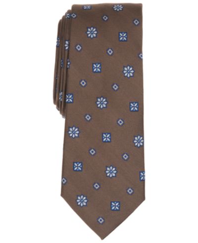 Bar III Men's Admiral Neat Floral Print Tie, Macy's Exclusive
