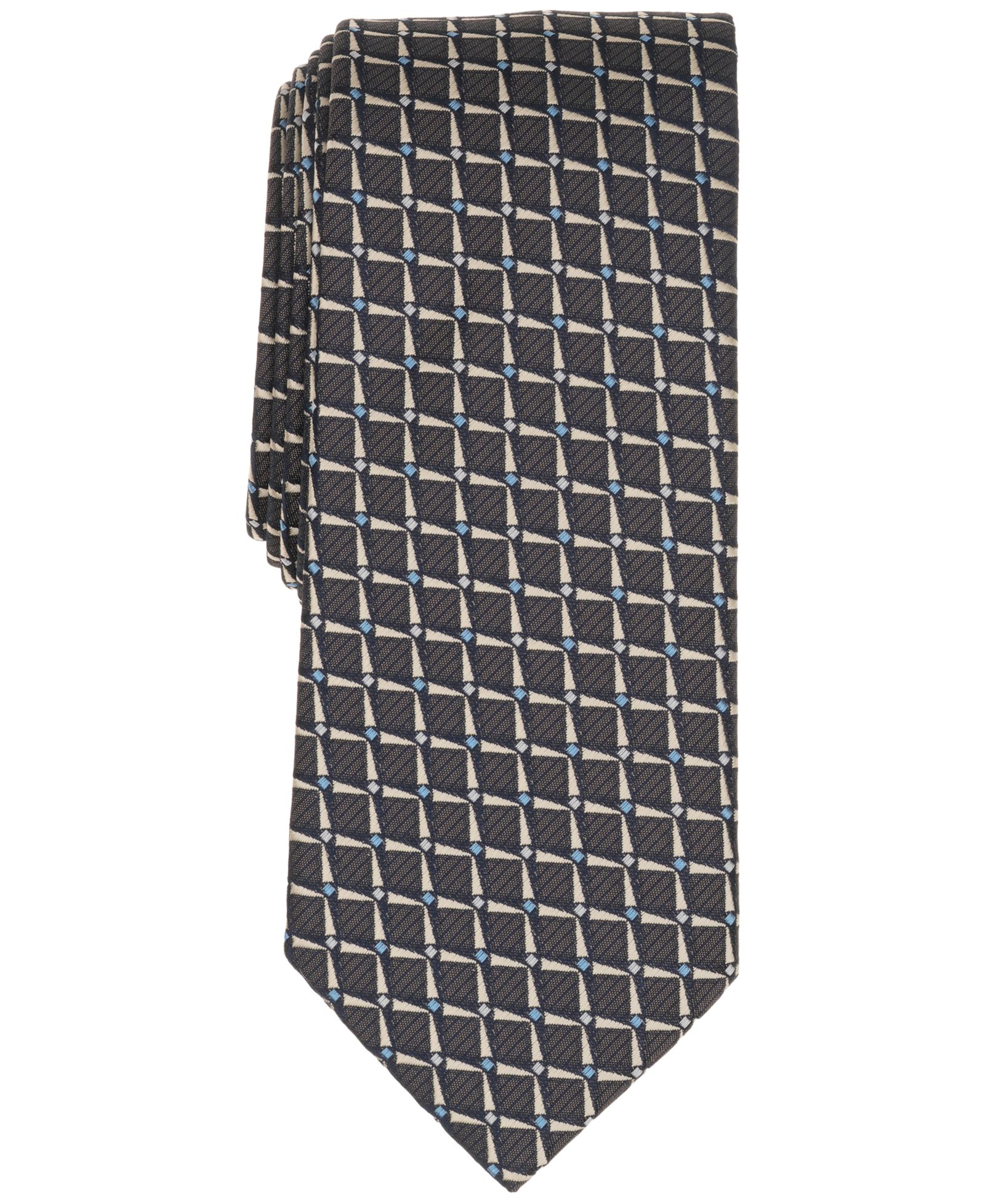 Alfani Men's Check Pattern Slim Tie, Macy's Exclusive