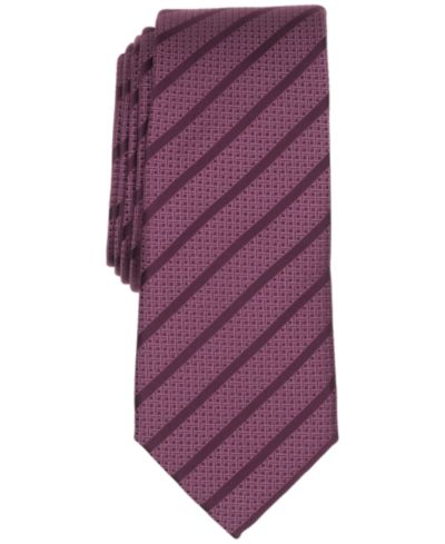 Alfani Мужской узкий галстук Saxon Striped