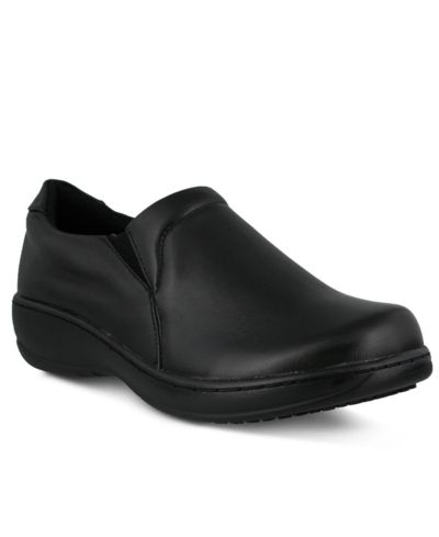 Spring Step Professional Woolin Leather Slip-On Work Loafer with Removable Insole and Padded Collar