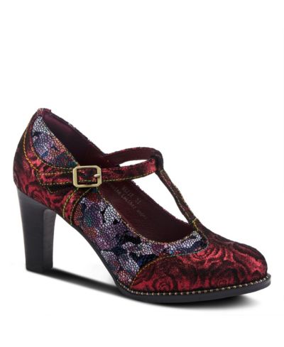 L'Artiste Mazie Women's Pump with Genuine Buckle Closure