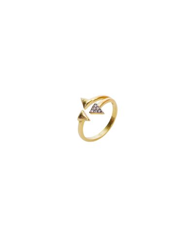 Spero London кольцо Multiple Triangle из стерлингового серебра