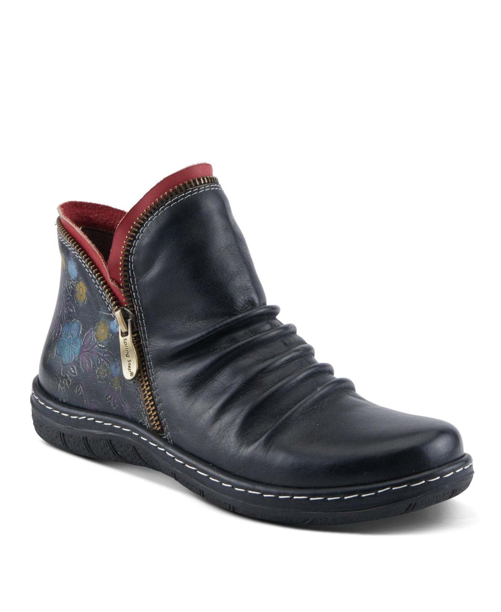 L'Artiste Women's Chesapeake Hand-Painted Leather Booties
