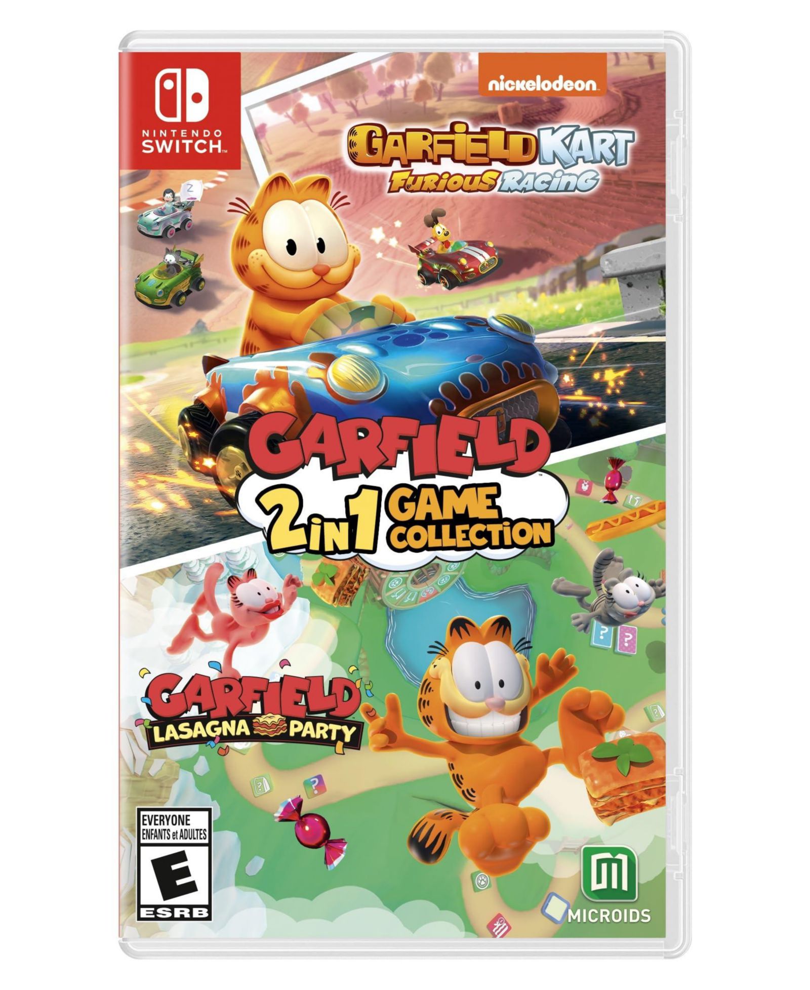 THQ Nordic Garfield 2-in-1 Game Collection: Garfield Kart and Lasagna Party - Nintendo Switch