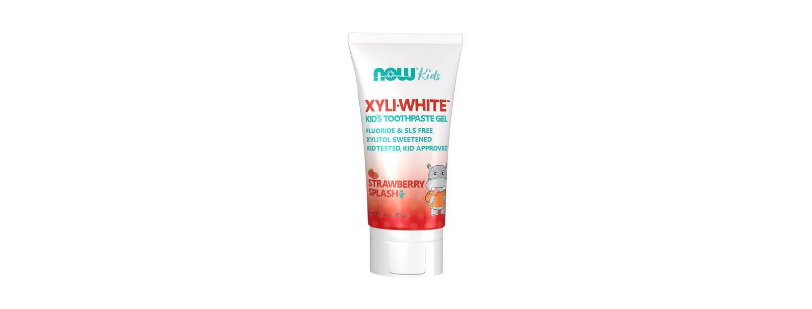 NOW Foods XyliWhite Kids Toothpaste Gel ,Strawberry Splash 3 oz