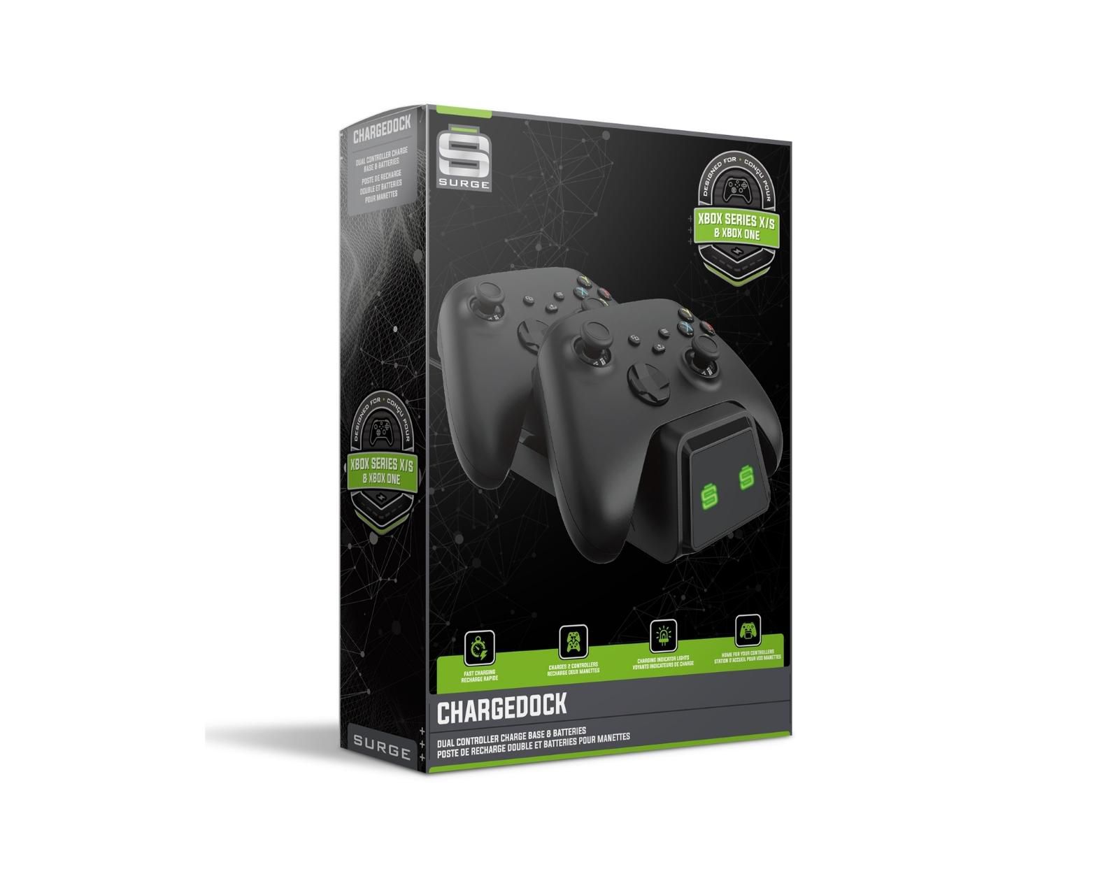 Surge ChargeDock Wired Dual Charge Dock for Xbox One, Xbox Series X, Xbox Series S