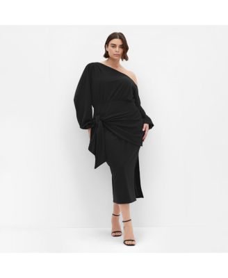 Женское миди платье CITY CHIC Plus Size Alysia Tie Front
