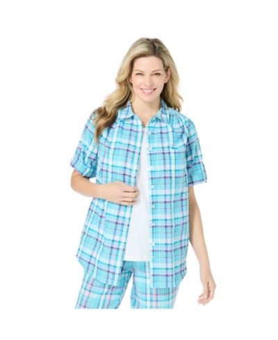 Paradise blue plaid