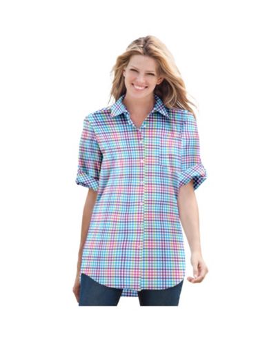 Petal purple multi plaid