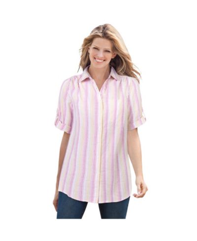 Rose pink rainbow stripe