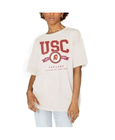 Gameday Couture Women's White USC Trojans Get Goin' Oversized T-Shirt