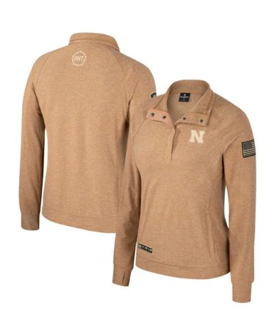 Женская куртка Colosseum Nebraska Huskers OHT Military Appreciation Sand Tatum Raglan