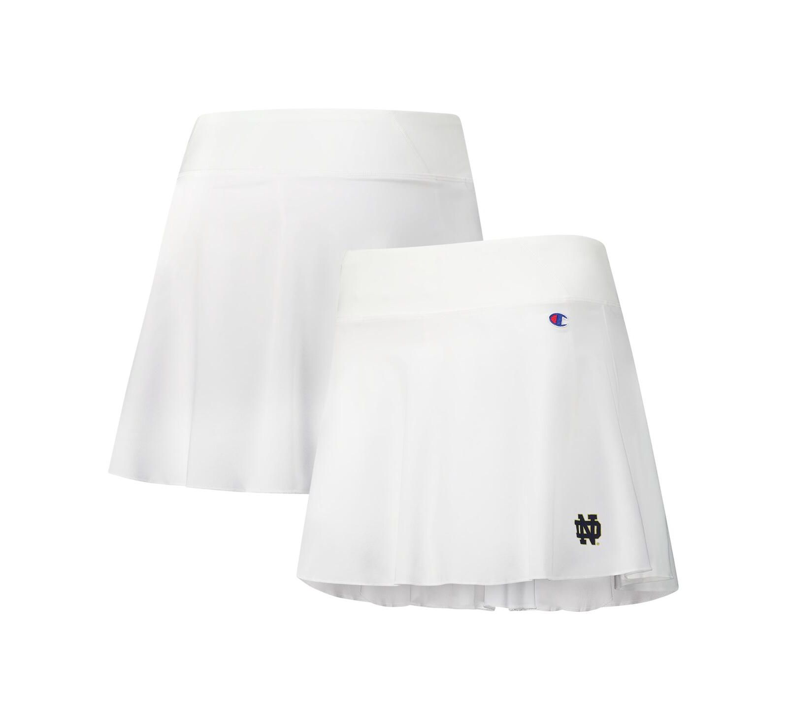 Champion Women's White Notre Dame Fighting Irish Tailgate Soft Touch Skort