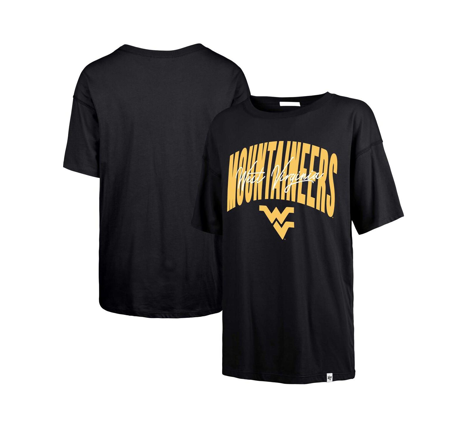 Женская футболка '47 Brand Navy West Virginia Mountaineers Muse Sadie