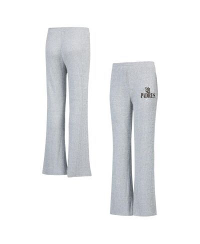 Concepts Sport Женские серые брюки для сна с трикотажным узором Juniper Rib Flare