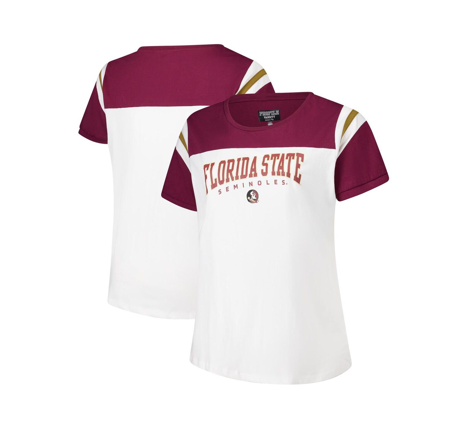 Женская футболка Fanatics White Florida State Seminoles Plus Size Winning Gear