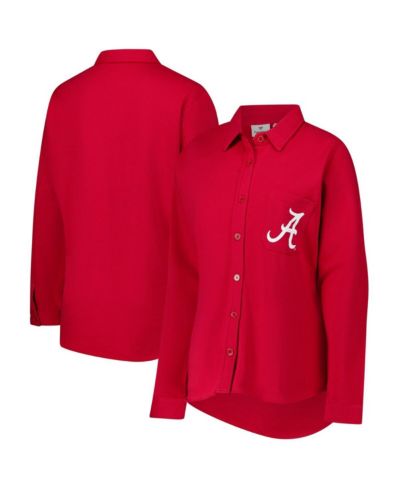 Fanatics Женская рубашка-шэкет Plus Size Crimson Alabama Crimson Tide