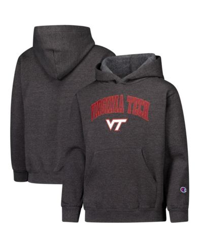 Худи Champion Big Boys and Girls Charcoal Virginia Tech Hokies Campus