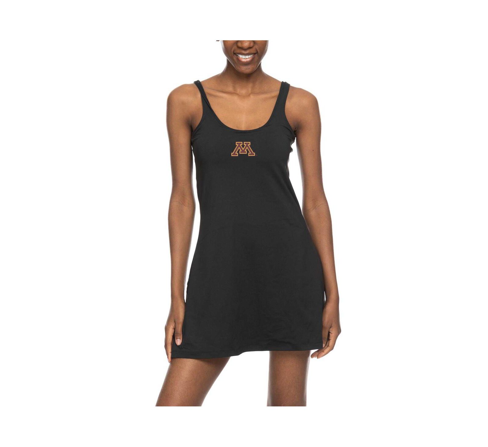 Женское платье ZooZatz Black Minnesota Golden Gophers Logo Scoop Neck