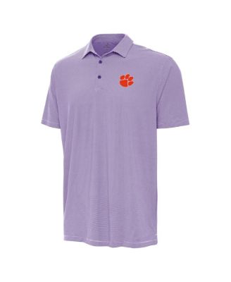 Мужская рубашка-поло Antigua Purple Clemson Tigers Twine