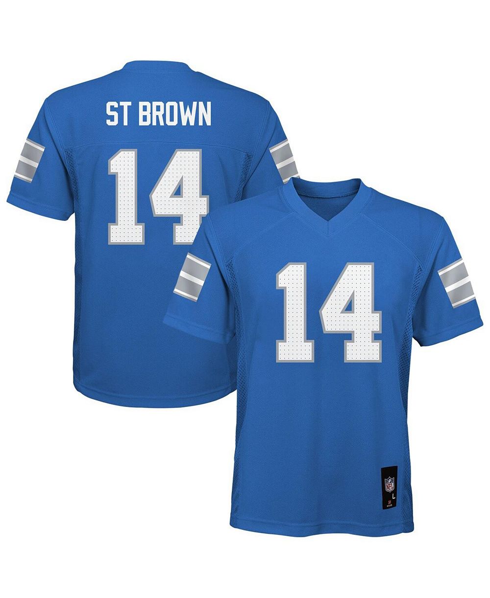 Детская джерси Outerstuff Detroit Lions Amon-Ra St. Brown