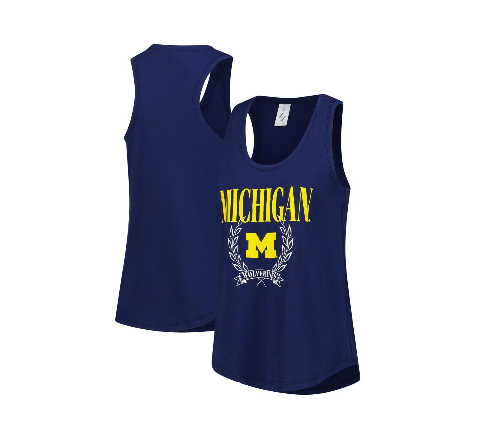 ZooZatz Женский трикотажный топ Everyday Navy Michigan Wolverines