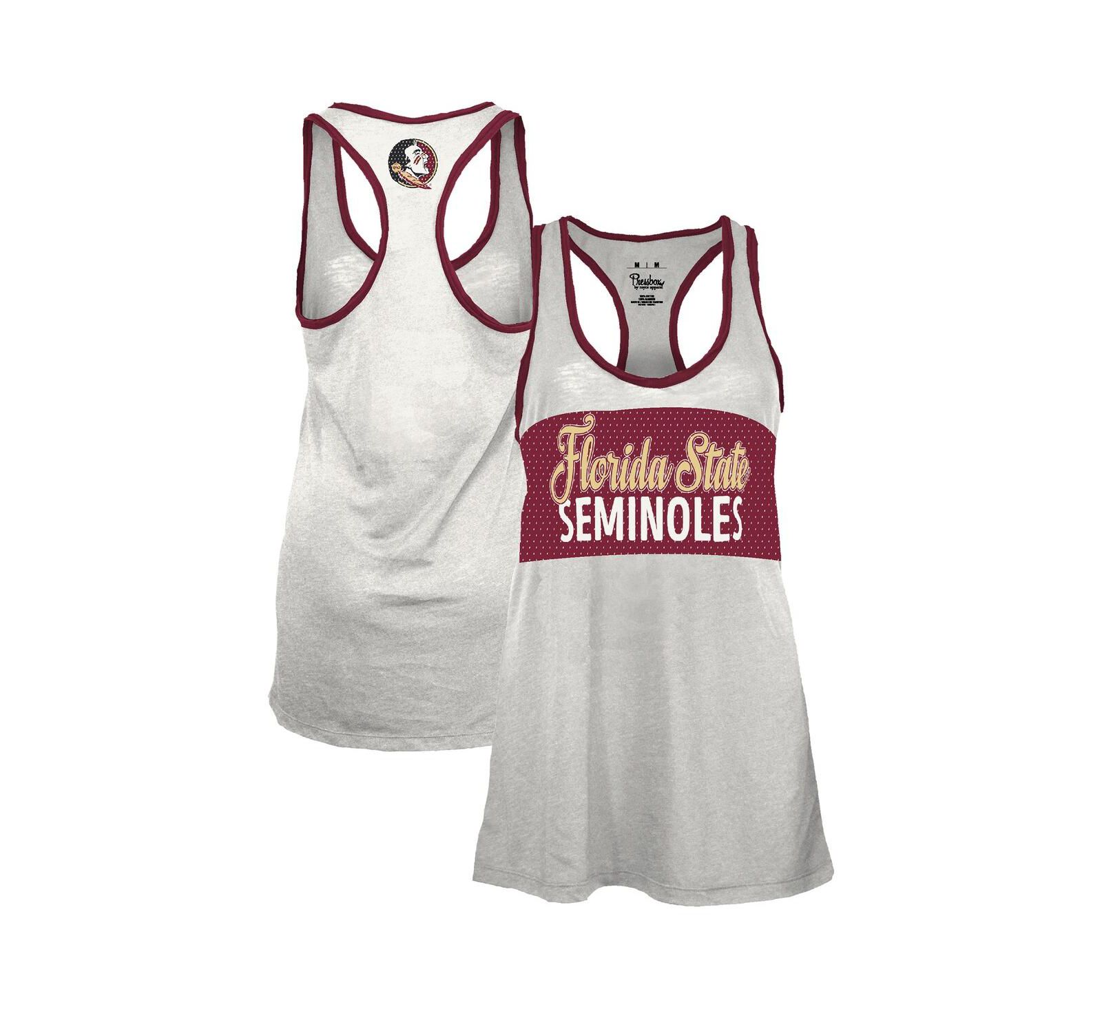 Pressbox Женская майка-ретболка Florida State Seminoles White/Garnet