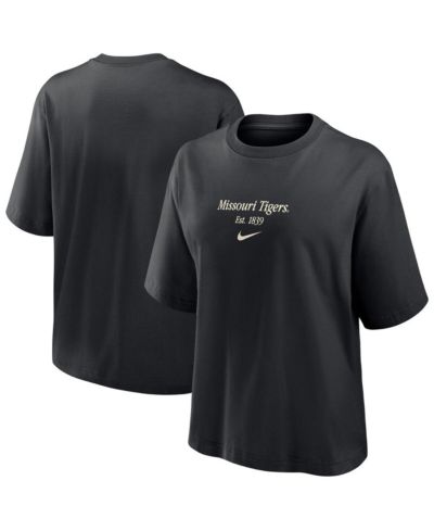Nike Женская футболка Boxy Black Missouri Tigers