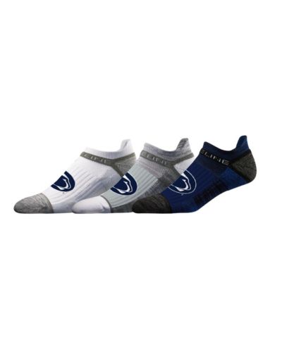 Strideline Мужской и Женский Penn State Nittany Lions Premium Low 3-Pack Ankle Socks Set