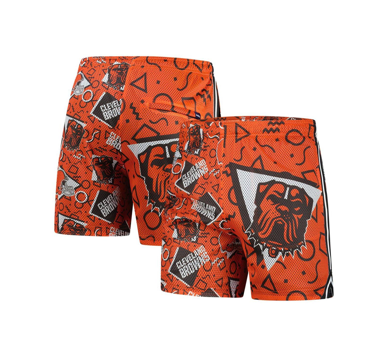 Мужские сетчатые шорты Chubbie's Cleveland Browns оранжевого цвета