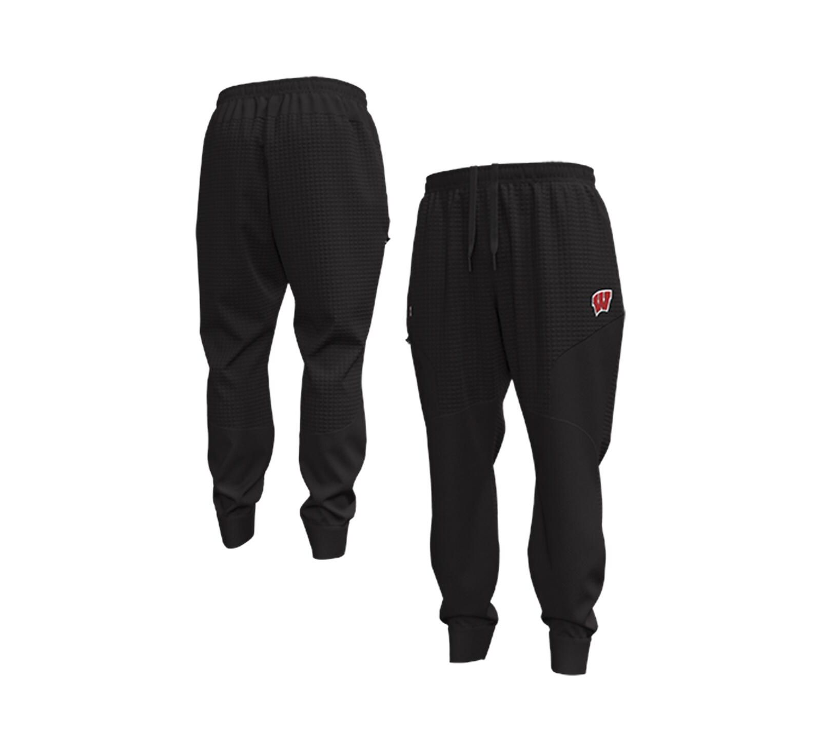 Мужские джоггеры Under Armour Black Wisconsin Badgers Unstoppable Fleece