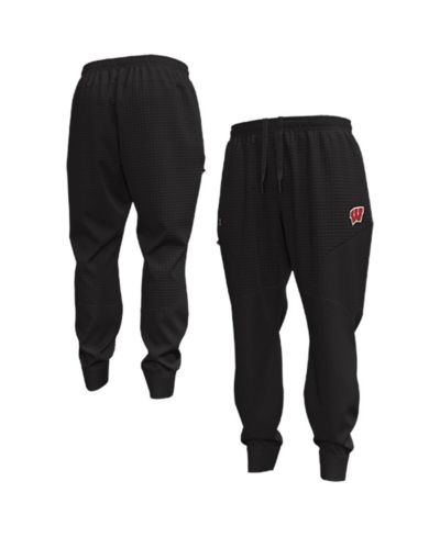 Мужские джоггеры Under Armour Black Wisconsin Badgers Unstoppable Fleece