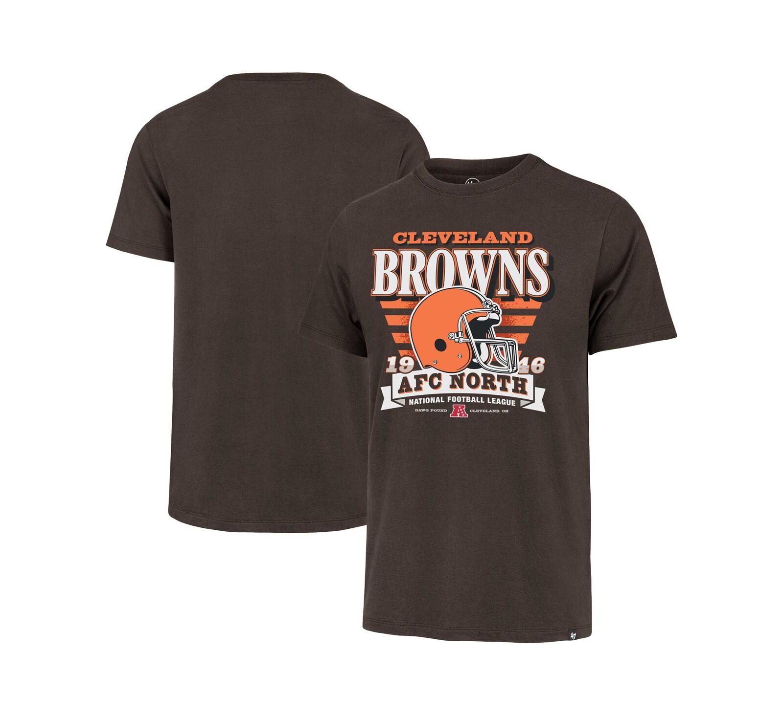 Мужская футболка '47 Brand Cleveland Browns Stripe Splash Franklin Throwback