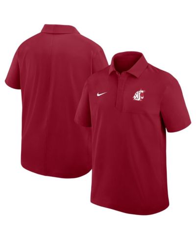 Nike Мужская поло рубашка Woven Dri-FIT Crimson Washington State Cougars