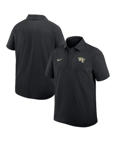 Мужская рубашка-поло Nike Wake Forest Demon Deacons Woven Dri-FIT, цвет Black