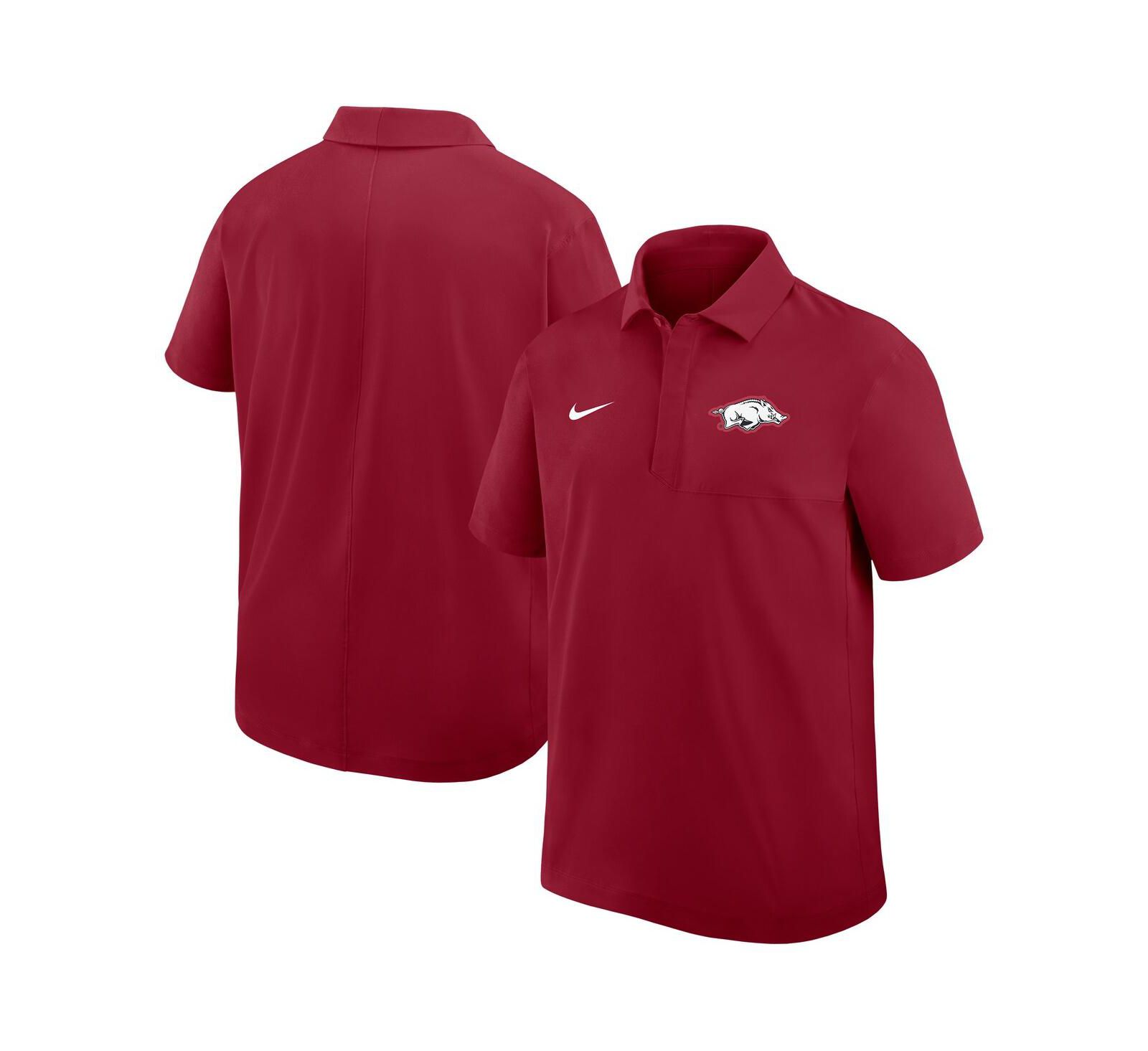 Мужская поло Nike Cardinal Arkansas Razorbacks Woven Dri-FIT