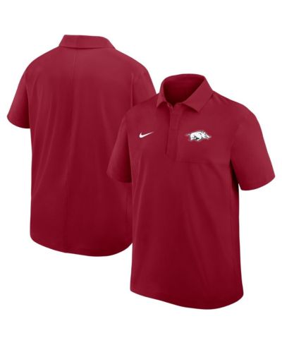 Nike Men's Cardinal Arkansas Razorbacks Woven Dri-FIT Polo Shirt