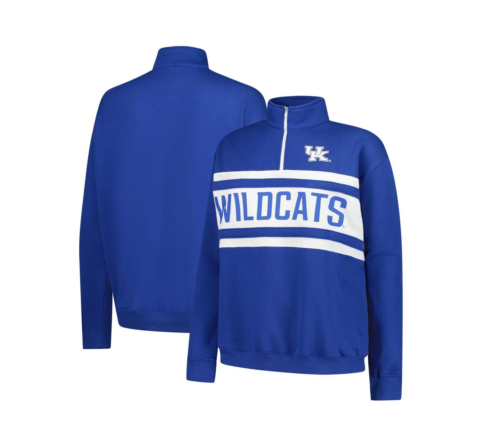 Fanatics Женский пуловер Quarter-Zip Kentucky Wildcats Plus Size Royal/White