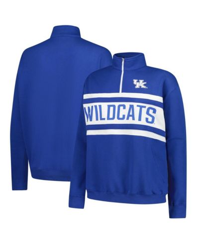 Fanatics Women's Royal/White Kentucky Wildcats Plus Size Quarter-Zip Pullover