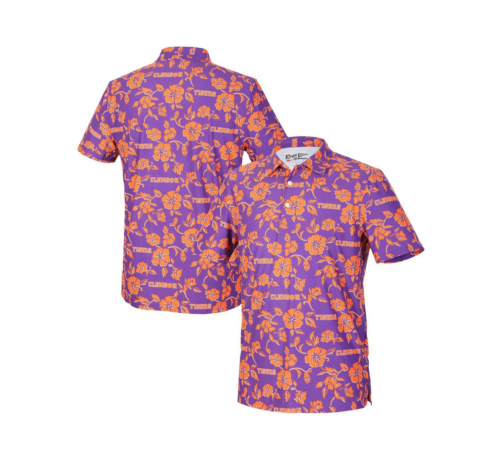 Reyn Spooner Men's Purple Clemson Tigers Pua Performance Polo Shirt