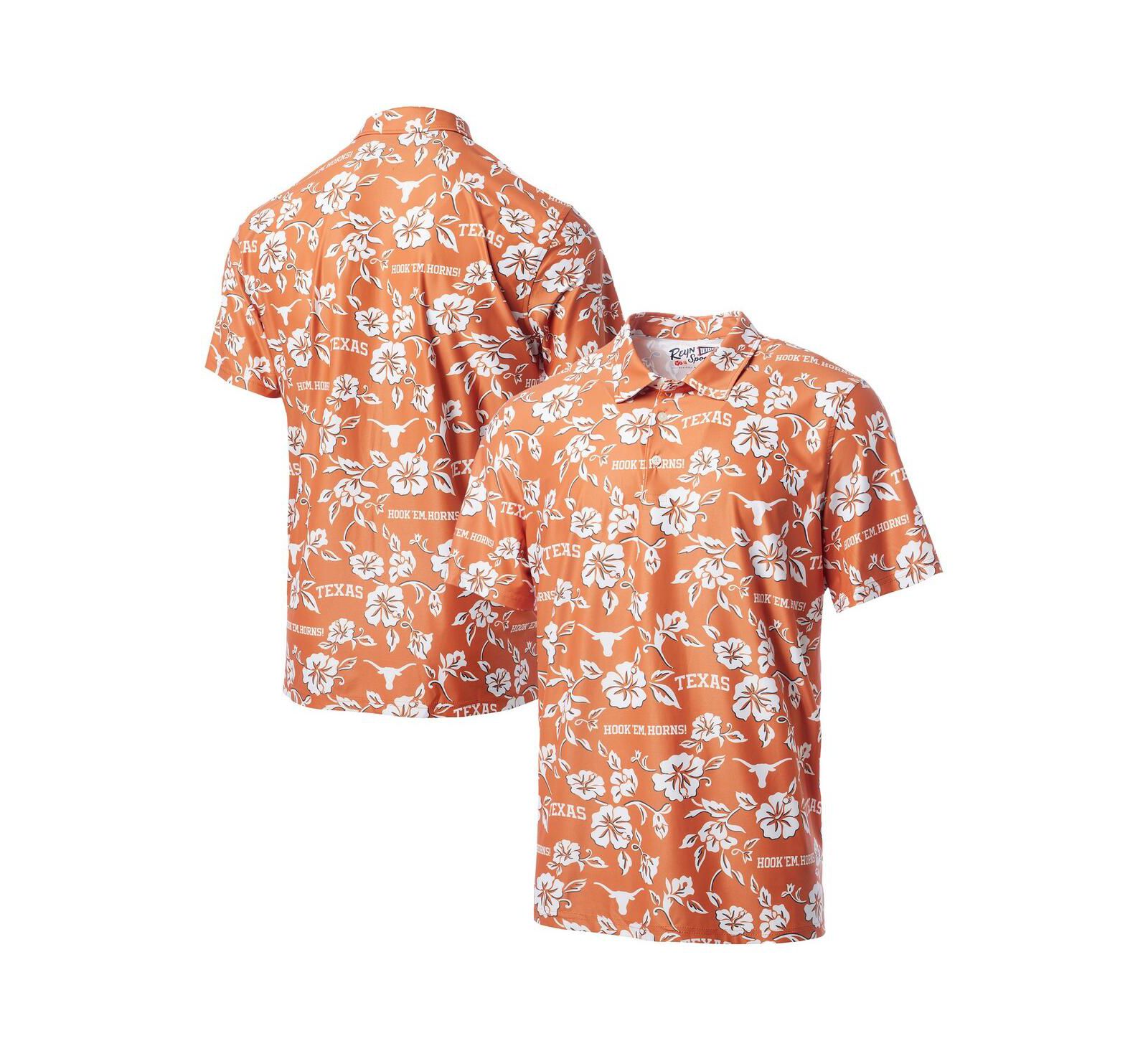 Reyn Spooner Men's Burnt Orange Texas Longhorns Pua Performance Polo Shirt