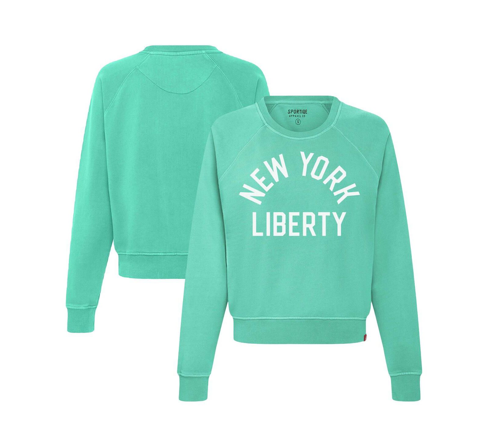 Женское худи Sportiqe New York Liberty Ashlyn Raglan, мятное