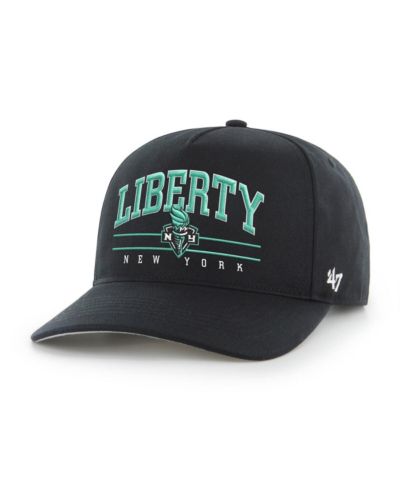 Мужская регулируемая кепка '47 Brand Black New York Liberty Roscoe Hitch
