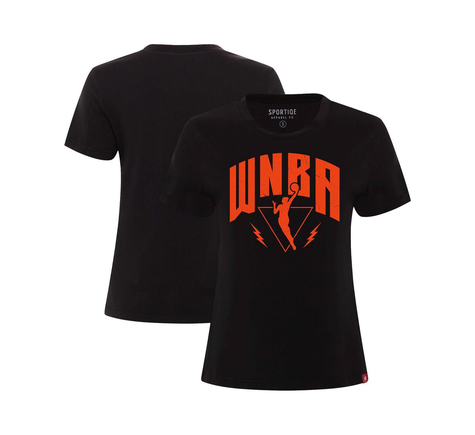 Женская футболка Sportiqe Black WNBA Logo Arcadia Premium