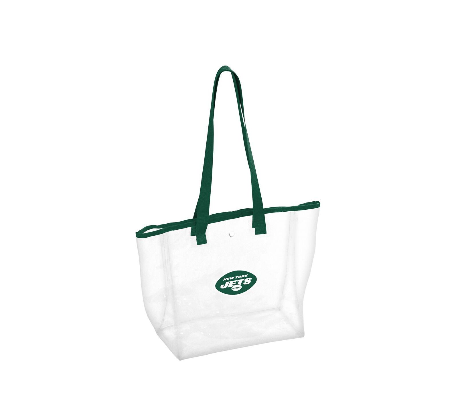 Logo Brands New York Jets Stadium Clear Tote Bag