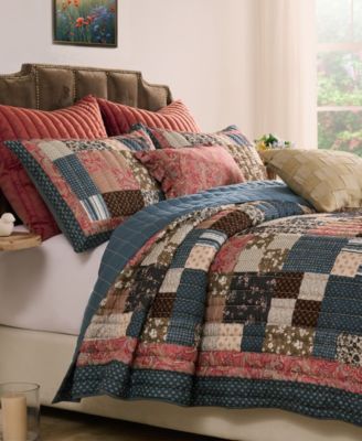 Greenland Home Fashions Shiloh Patchwork 3-Pc. Quilt Set, King/California King