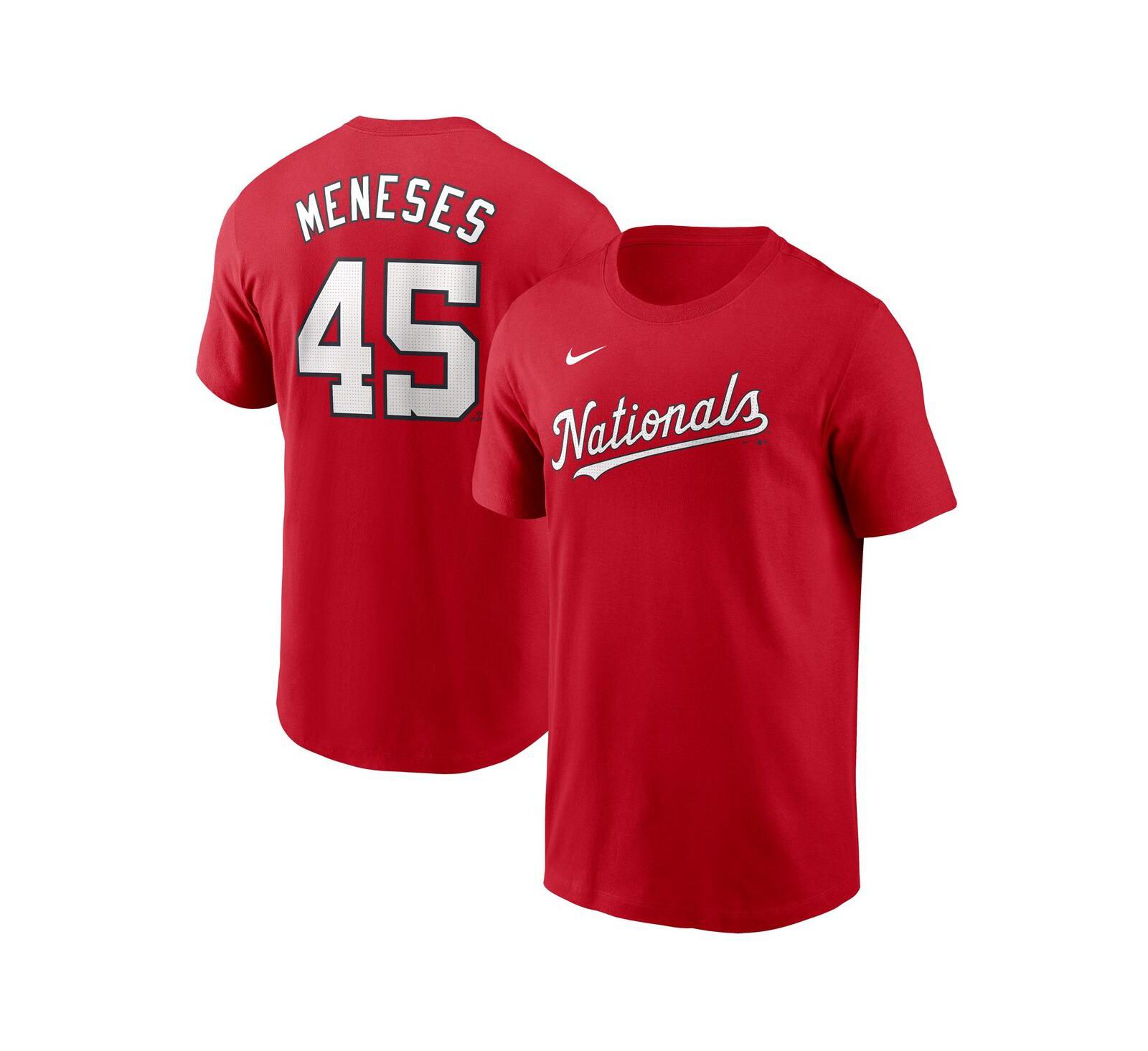 Nike Men's Joey Meneses Red Washington Nationals Fuse Name & Number T-Shirt